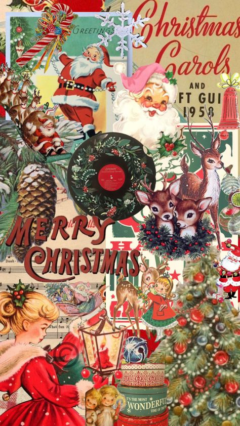 Almost Christmas Wallpaper, Retro Holiday Wallpaper, Cute Vintage Christmas Wallpaper, Old Fashioned Christmas Wallpaper, Vintage Wallpaper Christmas, Authentic Christmas Wallpapers, Winter Vintage Wallpaper, Christmas Retro Wallpaper, Christmas Wallpaper Classic