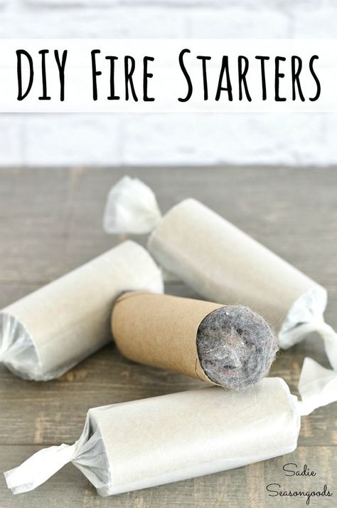 A little emergency prepping can go a long way with these DIY fire starters and some DIY hand sanitizer using ingredients you already have at home! Who knew homemade firelighters or bulk hand sanitizer was so easy to make? #DIYfirestarters #firestarters #prepping #emergencyprepping #DIYhandsanitizer #handsanitizer #homemadehandsanitizer #beprepared Firestarters Diy, Diy Fireplaces, Homemade Fire Starters, Fire Starters Diy, 1000 Lifehacks, Toilet Paper Tube, Emergency Preparation, Toilet Paper Rolls, Fire Starter