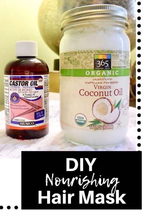 Castor Oil Hair Mask, Nourishing Hair Mask, Castor Oil Hair, Hair Jazz, Skincare Recommendations, Coconut Oil Mask, Diy Conditioner, Oil Hair Mask, Straighten Hair