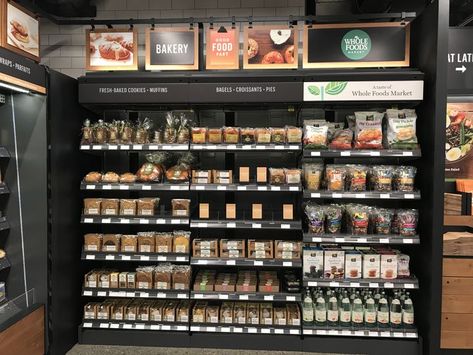 Amazon Go, Types Of Snacks, Brunch Cafe, Food Retail, Snack Shop, Office Tower, Meal Kit, Store Design Interior, Whole Foods Market