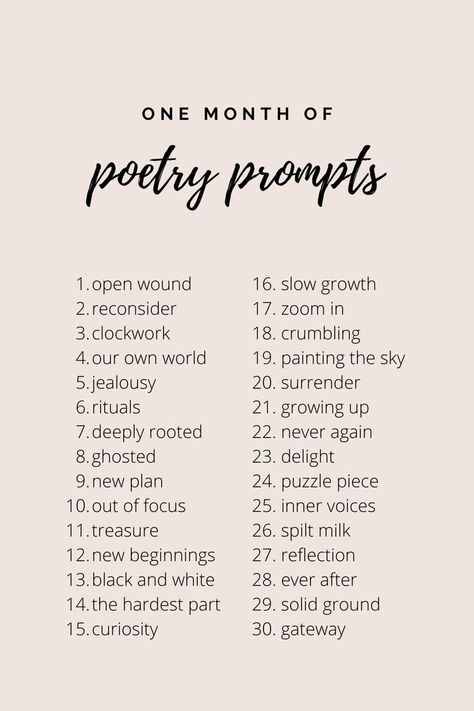 Poetry Writing Prompts, Poem Writing Prompts, Songwriting Prompts, Writing Songs Inspiration, Writing Prompts Poetry, Write A Poem, Poetry Prompts, Writing Inspiration Tips, Poetry Ideas