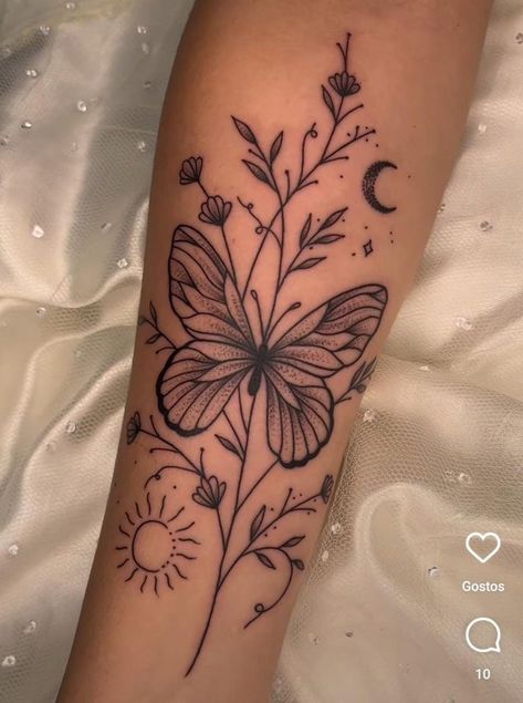 If you're looking for some inspiration for your next tattoo, or just want to see some of the most creative and well-done pieces out there, the subreddits r/tattoo and r/tattoos are the perfect places to start. Butterfly And Flower Tattoo Forearm, Love Mom Tattoo, Tattoo Design For Women, Tattoo Samples, Feminine Tattoo Sleeves, Tattoo Feminine, Tato Lengan, Flower Wrist Tattoos, Small Pretty Tattoos