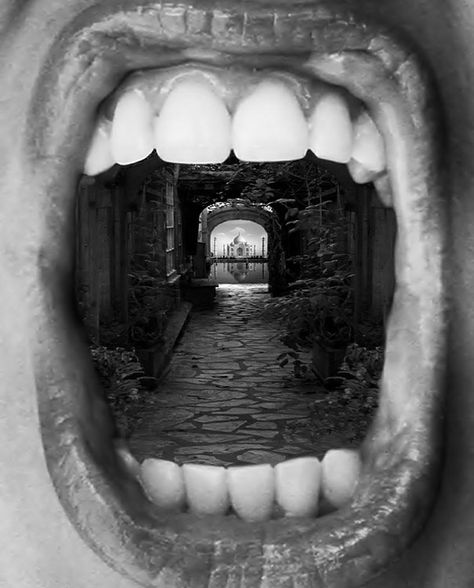 Surreal Photo Manipulations by Thomas Barbéy | Bored Panda Surreal Photos, 흑백 그림, Montage Photo, Surrealism Photography, Conceptual Photography, Foto Art, Digital Art Illustration, Open Mouth, Foto Inspiration