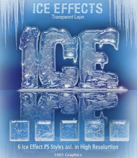 3d Typography, Ice Typography, Ice Effect, Ice Popsicle, Computer Photo, Best Photoshop Actions, Adobe Tutorials, Best Friend Drawings, Font Graphic