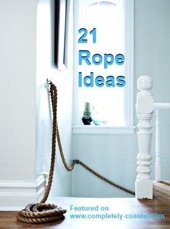 Nautical Rope Crafts, Nautical Rope Decor, Nautical Bar, Coastal Entryway, Nautical Interior, Coastal Cottage Decorating, Nautical Room, Rope Decor, Crafts Decor