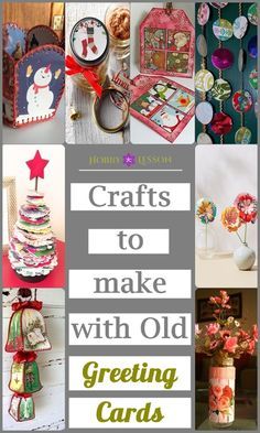 Repurpose Old Greeting Cards, Ornaments From Old Christmas Cards, Upcycling, Natal, Crafts For Old Christmas Cards, Crafts With Greeting Cards Ideas, Old Christmas Cards Vintage, Christmas Decorations Made From Old Christmas Cards, Crafts From Old Christmas Cards