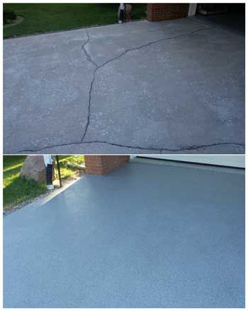 How to Repair Cracks in Concrete Driveway | Resurface Driveway Concrete Driveway Resurfacing, Driveway Resurfacing, Driveway Repair, Concrete Driveway, Concrete Resurfacing, Garage Flooring, Concrete Driveways, Decorative Concrete, Mobil Home