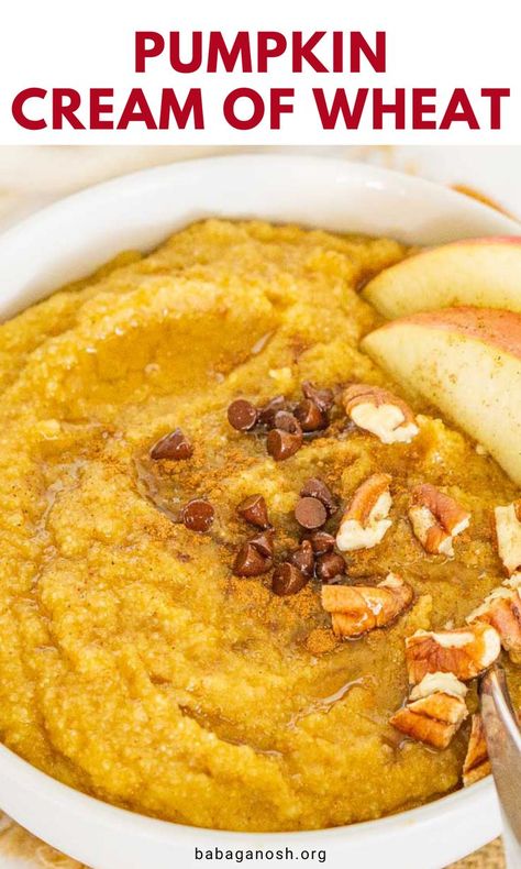 Pumpkin Cream Of Wheat, Pureed Oatmeal, Farina Recipe Breakfast, Breakfast Puree Recipes, Hot Breakfast Ideas Healthy, Puree Breakfast Ideas, High Protein Cream Of Wheat, Pureed Breakfast Ideas, Bariatric Cream Of Wheat