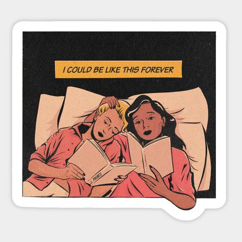 Couple Cuddle, Forever Sticker, Lesbian Stickers, Lesbian Couple, Small Magnets, Custom Magnets, Men Looks, Hard Hats, Funny Stickers