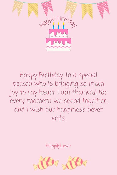 Birthday Message To Girlfriend, Birthday Greetings For Girlfriend, Happy Birthday Wishes For Girlfriend, Happy Birthday Drinks, Special Happy Birthday Wishes, Happy Birthday Girlfriend, Birthday Message For Boyfriend, Birthday Wishes For Love, Sweet Birthday Messages