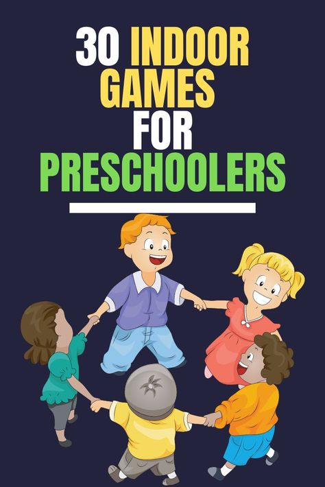 30 Indoor Games For Preschoolers | Power Switch Games For Preschoolers Indoor Group, Indoor Recess Games Preschool, Fun Games To Play With Kindergarteners, Games Preschool Indoor, Inside Recess Ideas For Preschool, Games To Play With Preschoolers Inside, Games To Play With Toddlers Indoor, Preschool Fun Activities Play Ideas, Fun Indoor Games For Preschoolers