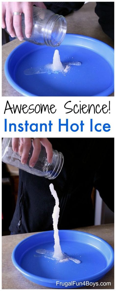 20 Fun Science Crafts for Kids | The Crafty Blog Stalker Science Fair Projects For 4th Graders, Science Stem Activities Elementary, Instant Hot Ice, Homeschool Experiments, Vetenskapliga Experiment, Edible Recipes, Science Experience, Homeschool Stem, Stem Camp