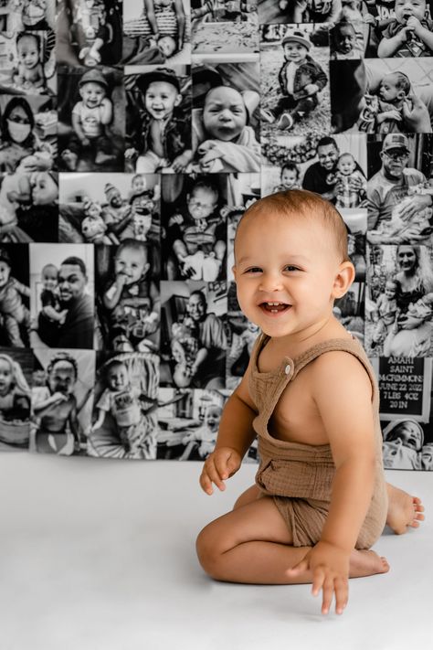 12 Month Birthday Pictures, 1st Birthday Babyboy Photoshoot, Baby Boy Photo Shoot Ideas 1 Year At Home, 1st Birthday Diy Photoshoot, Vintage One Year Photoshoot, First Birthday Photo Decorations, Diy First Bday Photoshoot, First Bday Pics, 2 Year Milestone Photography