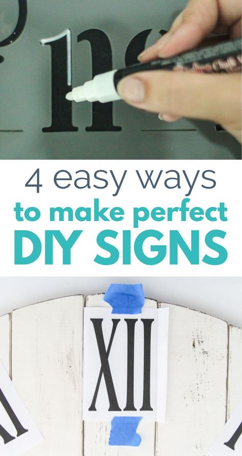 Stencil Letters On Wood, Diy Wood Letters, Painted Letters On Wood, Write On Wood, Sign Lettering Fonts, Family Rules Sign, Words On Wood, Easy Diy Paint, Stencil Wood