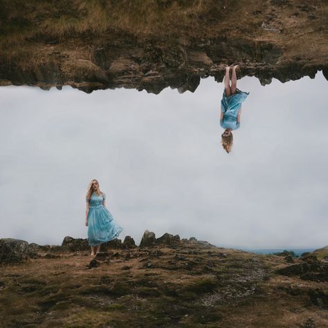 Laura Williams Photography, Up Side Down, Surreal Photoshoot Ideas, Creative Band Photoshoot, The Upside Down Aesthetic, Surrealism Photography Creative, Surrealism Photography Portraits, Surreal Photography Dreams, Surrealism Video