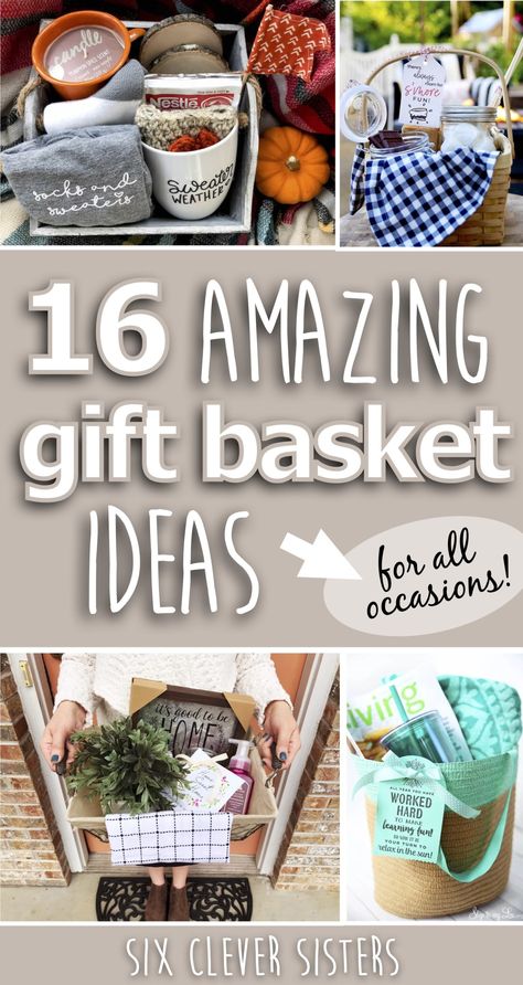 Gift Basket Exchange Ideas, Cute Coffee Basket Ideas, January Gift Basket Ideas, Gift Baskets For Benefits Silent Auction, Casserole Gift Basket Ideas, Christmas Themed Raffle Basket Ideas, Small Gift Baskets For Women, Thank You Gift Basket For Realtor, Baking Auction Basket Ideas