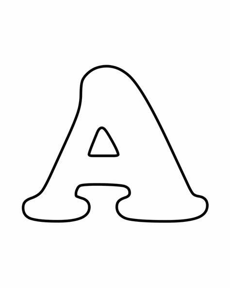 Kertas Kerja Prasekolah, Letter A Coloring Pages, Kids Activity Center, Coloring Letters, Abc Coloring Pages, Printable Alphabet Letters, Alphabet Templates, Abc Coloring, Alfabet Letters