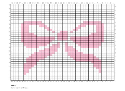 Crochet Images Pictures, Crochet Pattern Guide, Crochet Star Grid Pattern, Bow Granny Square Pattern, Knitting Charts Free Simple, Butterfly Pixel Grid Crochet, Flower Graph Pattern, Cross Stitch Bow Pattern, Graphs For Crochet