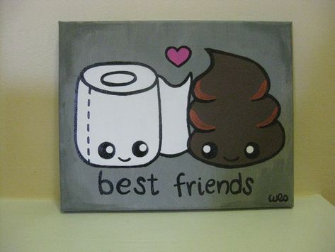 Bff Canvas Paintings, Painting For Best Friend Canvases, Friends Painting Canvases, Mini Canvas Art For Friends, Easy Painting For Best Friend, Best Friend Paintings Easy, Easy Paintings For Friends, Cute Painting Ideas For Best Friend, Easy Best Friend Paintings