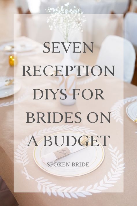 Easy Reception Decorations, Reception Simple Decor, Wedding Decorations Diy On A Budget, Decorating For Wedding Reception, Reception Table Decorations On A Budget, Simple Wedding Table Set Up, Simple Wedding Decor Diy Reception Ideas, Table Setting For Wedding Receptions, Wedding Table Decorations Ideas