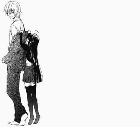 Tall Bf, Tall Boyfriend Short Girlfriend, Taller Girlfriend, Short Girlfriend, Tall Boyfriend, Inu X Boku Ss, Manga Couple, Romantic Anime Couples, Anime Expressions