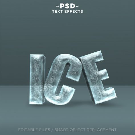 Rave Visuals, Ice Typography, Sale Typography, Typo Animation, Ice Poster, Typo Inspiration, Ice Effect, Ice Logo, Ice Carving