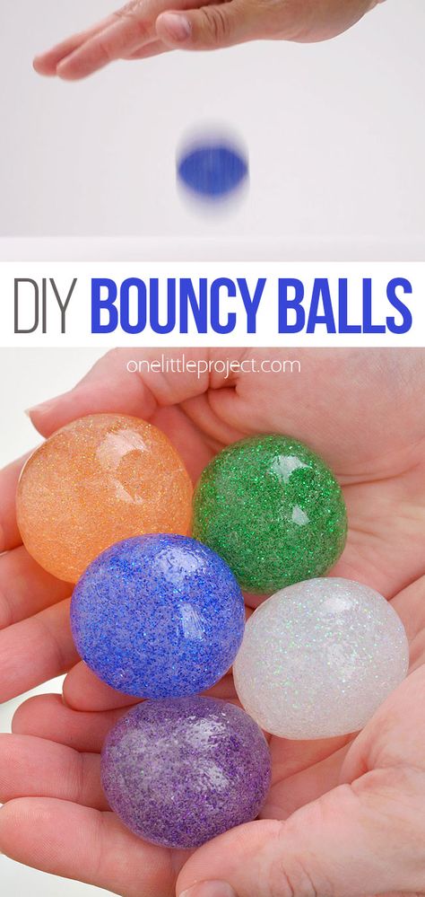 Make A Bouncy Ball, Diy Bouncy Balls, Diy Science Experiments, Science Experiments For Preschoolers, Science Crafts, Summer Fun For Kids, Bouncy Ball, Bouncy Balls, Science Projects For Kids