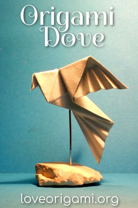 Dove Origami, Origami Dove, Bird Origami, Love Origami, Origami Birds, Origami Diagrams, Paper Bird, Origami Bird, Origami Instructions