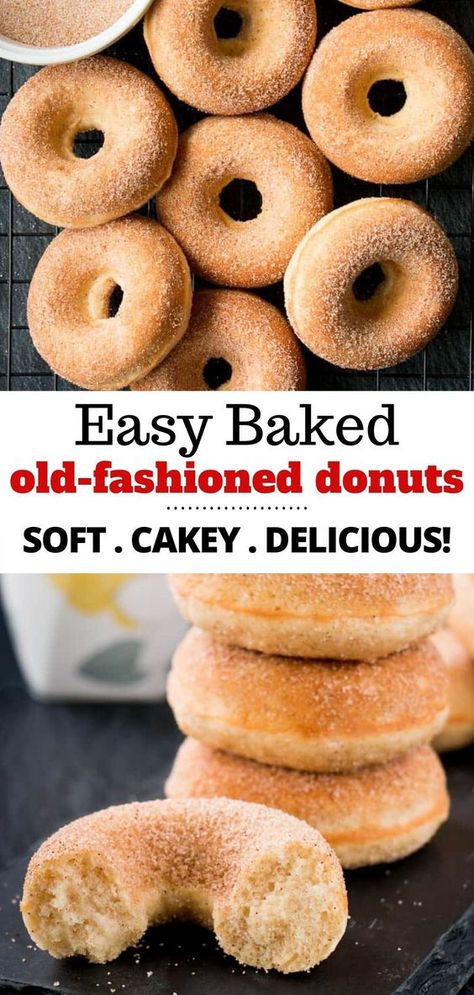 Little Sweet Baker, Old Fashioned Donuts Recipe Baked, Homemade Cake Donuts Recipe Easy, Old Fashioned Baked Donut Recipe, Cake Donuts Baked Old Fashioned, Best Baked Donuts With Donut Pan, Old Fashion Donuts Recipe Baked, Easy Homemade Donuts Recipe Baked, Old Fashioned Donut Recipe Baked