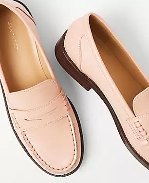 AT Weekend Leather Penny Loafers Loafers Look Women, Closed Toed Shoes For Work Business Casual, Best Work Heels, Dress Sneakers Women, Loafer Outfits Women Work, Business Casual Women’s Shoes, Trendy Work Shoes For Women, Shoes For College Girls Style, Office Tennis Shoes