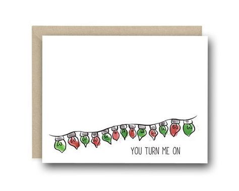 Natal, Dirty Christmas Cards, Diy Christmas Cards For Boyfriend, Romantic Christmas Cards, Funny Christmas Cards Diy, Christmas Love Quotes, Cards For Couples, Funny Christmas Puns, Boyfriend Christmas Card