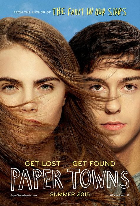 Paper Towns movie poster: Cara Delevingne and Nat Wolff Paper Towns Movie, John Green Paper Towns, Paper Town, Lauren Kate, The Lunar Chronicles, John Green Books, Paper Towns, 2015 Movies, 웃긴 사진