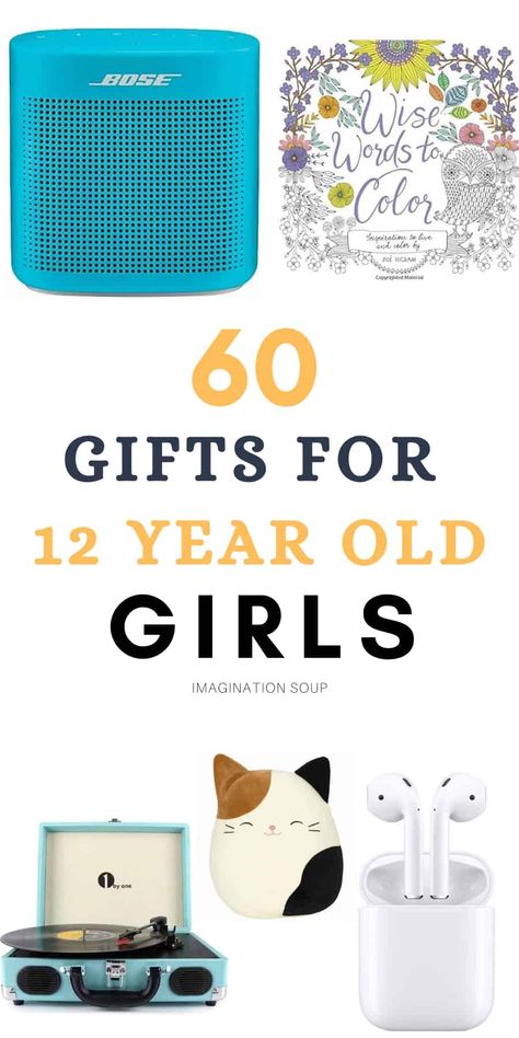 Gifts for 12-Year Old Girls | Imagination Soup Birthday Gifts For Girls 11-12, 12 Year Birthday Gift Ideas, Best Gifts For Girls 10-12, 12 Year Girl Gift Ideas, Things To Buy For Birthday, Birthday Gift Ideas For 12 Year Girl, Birthday Gifts For 11 Year Girl, Birthday Gifts For 10 Year Girl, Cute Stuff To Buy On Amazon