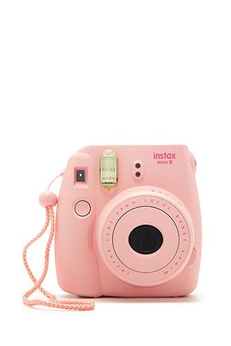 The Fujifilm™ Instamax Mini 8 features exposure settings, automatic flash, a camera strap, and produces high quality mini photos. SO CUTE. #mini #fujifilm #instagram #iwantinwhite #giftideas #kasestyles Instamax Mini, Pink Polaroid Camera, Pink Polaroid, Instax Mini 8 Camera, Instax Mini 12, Pink Camera, Fujifilm Instax Mini 8, Instax Camera, Tech Women