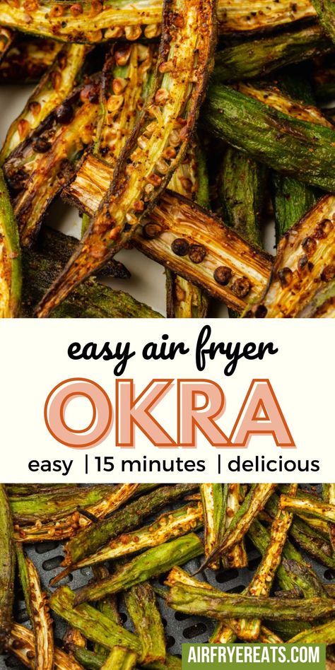 Dehydrated Okra Recipe Air Fryer, Air Fry Okra Fresh, Air Fryer Okra Chips, Air Fryer Fried Okra Fresh, Air Fried Okra Frozen, Air Fryer Recipes Orka, How To Cook Okra In Air Fryer, Crispy Okra Air Fryer, Air Fried Okra No Breading