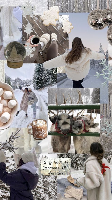 winter!!! #winter #christmas #xmas #merrychristmas #snow #folklore #midnights #harrystyles #collage #moodboard #cold #wintermoodboard #girly Natal, Snowing Aesthetic Wallpaper, Winter Snow Wallpaper, Winter Wonderland Wallpaper, January Wallpaper, Cute Christmas Ideas, Christmas Dreaming, Iphone Wallpaper Winter, Winter Art Projects