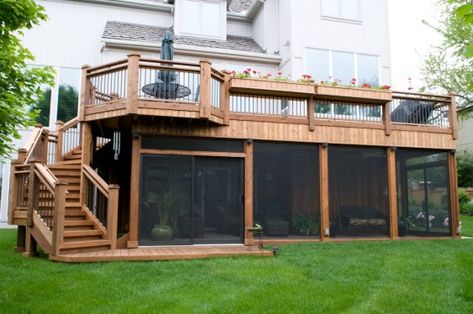 How to utilize the space under your deck. – CCD Engineering Ltd Wooden Deck Designs, Patio Under Decks, Under Deck, Wooden Deck, Patio Deck Designs, Building A Porch, Under Decks, Enclosed Patio, Deck Stairs