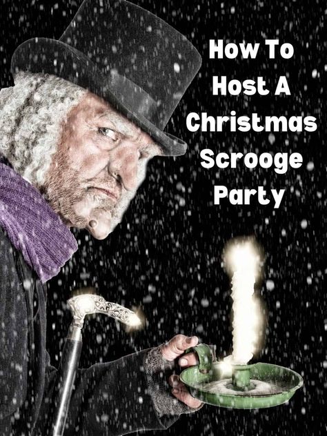 Scrooge Christmas Party Ideas, Scrooge Party Ideas, Christmas Movies Theme Party, Christmas Carol Themed Party Food, Dickens Themed Christmas Party, Muppet Christmas Carol Movie Night, A Christmas Carol Party Theme, Dickens Christmas Carol Themed Party, Old Fashioned Christmas Party Ideas