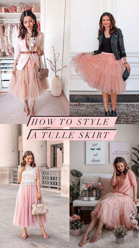 Tule Skirt Outfit, Pink Tulle Skirt Outfit, Tule Rok Outfits, Tulle Skirt Outfits Casual, Tutu Skirt Outfit, Rok Tutu, Tulle Skirts Outfit, Pink Tutu Skirt, Gonna In Tulle