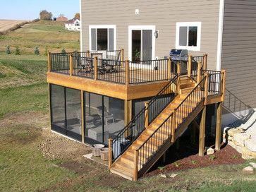 Asma Kat, Porch Kits, Deck And Patio, Patio Deck Designs, Building A Porch, Balkon Design, Deck Designs Backyard, Deck Stairs, Porch Deck