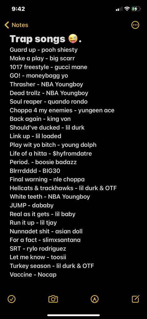 Black Songs Playlist, Music Playlist Names Ideas Rap, Thug Playlist Names, Good Trap Songs, Spotify Covers Rap, Hip Hop Playlist Cover Aesthetic, Rap Song Playlist Names, Songs To Play When You Have The Aux Cord, Trap Music Playlist Names