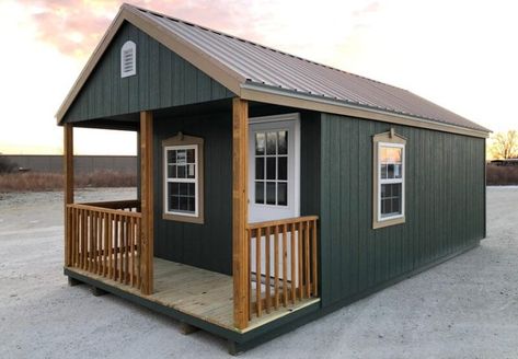 Shed To House Conversion, Shed To House, Tiny Home Shed, Converted Shed, Livable Sheds, Portable Storage Buildings, Shed Tiny Home, Shed Tiny House, Shed Cabin