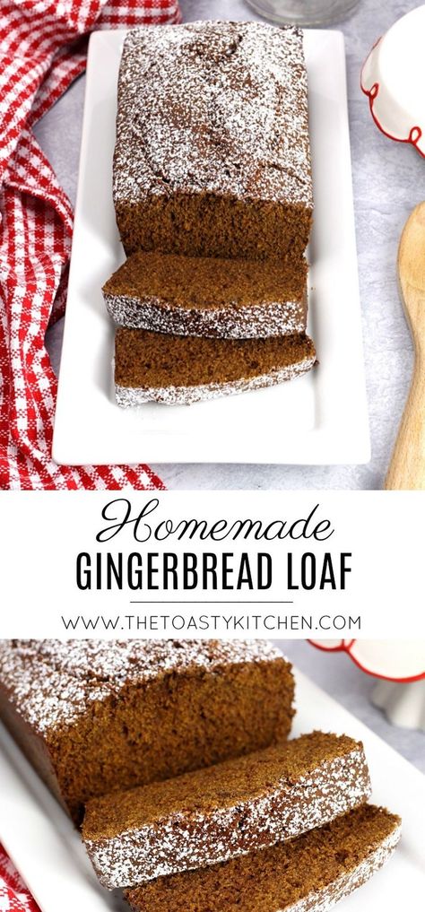 Ginger Bread Loaf, Gingerbread Loaf Recipe, Gingerbread Dessert, Gingerbread Loaf, Gingerbread Cake Recipe, Homemade Gingerbread, Gingerbread Recipe, Gingerbread Cake, Bread Recipes Sweet