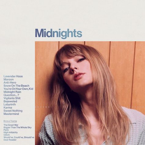 Taylor Swift Midnights Album Cover, Midnights Album Cover, Taylor Swift Album Cover, Midnights Album, Taylor Swift Midnights, Anti Hero, Taylor Swift Posters, Taylor Swift Album, Sweet Nothings