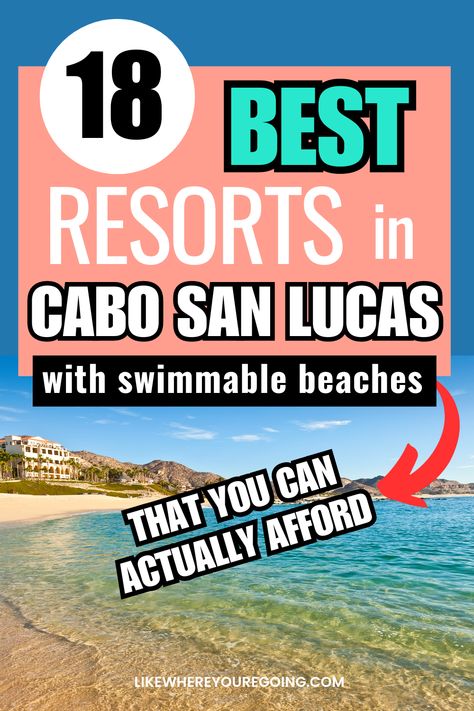 18 Best Cabo Resorts with Swimmable Beaches (quick guide) All Inclusive Resorts Cabo San Lucas, Cabo San Lucas Resorts All Inclusive, Acre Resort Cabo, All Inclusive Cabo San Lucas Resorts, Best Cabo Resorts All Inclusive, Cabo San Lucas All Inclusive Resorts, Where To Stay In Cabo San Lucas, What To Do In Cabo San Lucas, Cabo All Inclusive Resorts