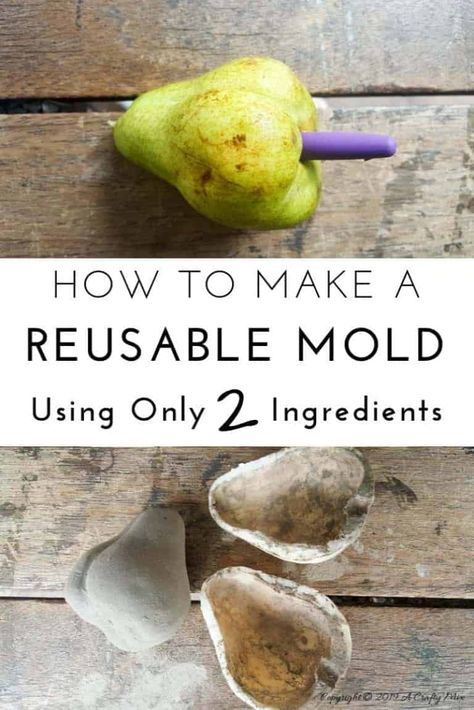 Concrete Molds Diy, Carl Y Ellie, Hantverk Diy, Two Ingredient, Concrete Diy Projects, Formy Silikonowe, Concrete Molds, Concrete Crafts, Cement Crafts