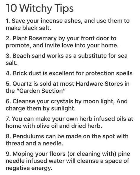 #bookofshadows #spiritual #witchcraft #witch #pagan #wicca #salt #memes #meme #socialmediamarketing #empath #wiccansofinstagram… Witchcraft Spells For Beginners, Witch Board, Witch Tips, Spells For Beginners, Random Tips, Witchy Tips, Broom Closet, Magia Das Ervas, Wiccan Magic