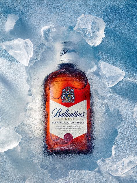 Winter Product Photography Ideas, Liquor Pictures, Winter Product Photography, Winter Ads, Ice Beer, Beer Ads, Ice Photography, Product Advertising, Photography Posters