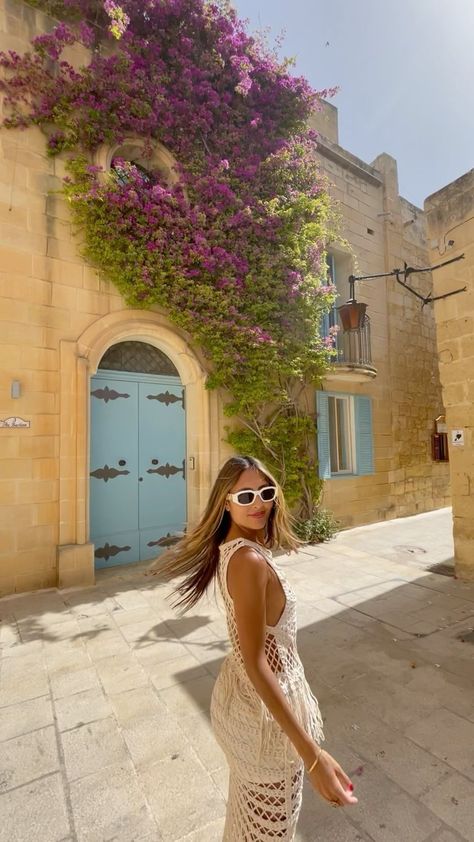 alexandratravellover on Instagram: Beautiful & Instagramable street 💕😍 Watch until the end to save this beautiful destination ☀️ #malta #visitmalta #beautifuldestinations… Mini Dress Spring, Floral Print Party Dress, Fashion Outfits Dresses, Greece Outfit, Beach Instagram Pictures, Malta Travel, Party Dress Women, Style Fashion Outfits, Italy Pictures