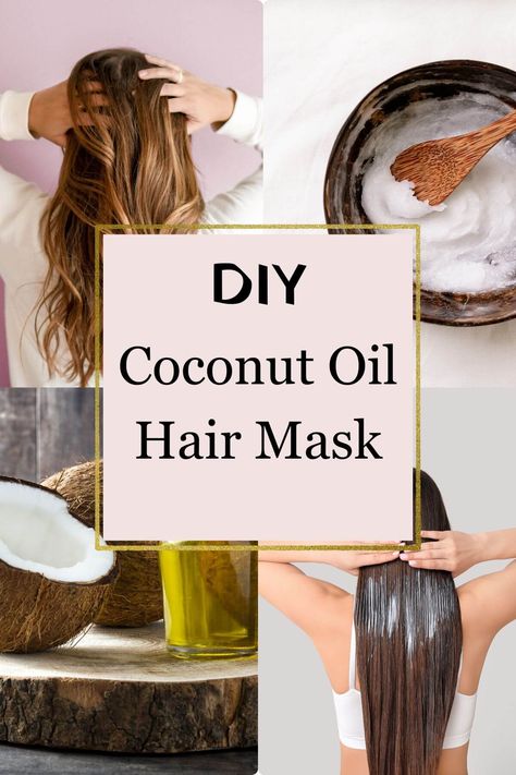 Coconut Oil Hair Mask - Vegan Focus Nourishing Hair Mask Diy, Diy Coconut Oil Hair Mask, Vegan Hair Mask, Coconut Oil Hair Mask Diy, Coconut Oil Mask, Oil Hair Mask, Homemade Hair Mask, Diy Coconut, Diy Coconut Oil